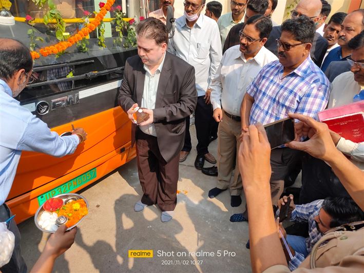 PMI Bus Inauguration/पीएमआई बस उद्घाटन
